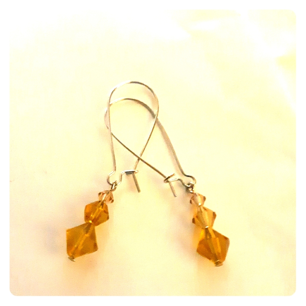 Glass bead earrings